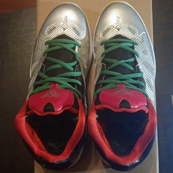 Jordan Melo M8 Advance "Metallic Silver Black" Mens SZ 10.5 EUC - Picture 6 of 9